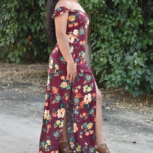 Lexi off the shoulder maxi dress